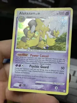 Alakazam 2/123 Mysterious Treasures 2007 Holo Rare SWIRL Pokemon Card TCG - Image 5