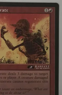 Magic The Gathering MTG INCINERATE Promo 6x9 Oversize Jumbo Card! - Image 3