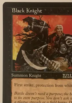 Magic The Gathering MTG BLACK KNIGHT Promo 6x9 Oversize Jumbo Card! - Image 2