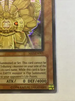 Yu-Gi-Oh! Exxod, Master of the Guard SD7-EN001 Ultra Rare 1st Edition NM - Image 4