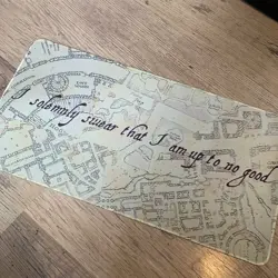 Harry Potter Marauders Map Rubber Playmat Play Mat For Tcg Trading Card Game - Image 1