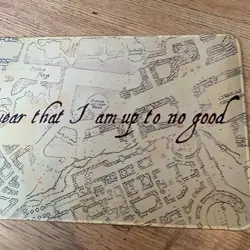 Harry Potter Marauders Map Rubber Playmat Play Mat For Tcg Trading Card Game - Image 3