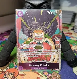 One Piece Monkey D Luffy OP07-073 BANDAI CARD GAMES Fest Promo Card English - Image 1