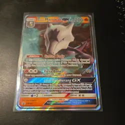 Pokemon Alolan Marowak GX SM187 Promo LP Regular size card - Image 1
