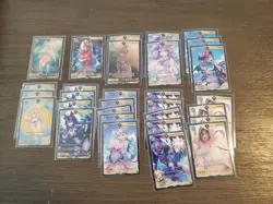 VCard Awakened Worlds: First Edition PL9 Rare Cards (non-holo); lot of 154 - Image 4