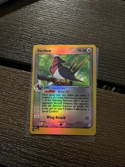 Swellow 46/109 EX Ruby & Sapphire Set Reverse Holo Pokemon Card NM - Image 1