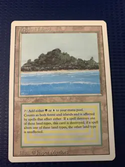 MTG English Tropical Island Light Play Normal Revised - Image 1