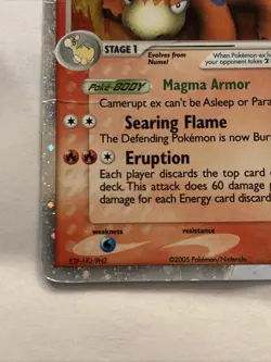 Camerupt EX 92/106 Emerald 2005 Holo Ultra Rare Pokemon Card -HP - Image 5