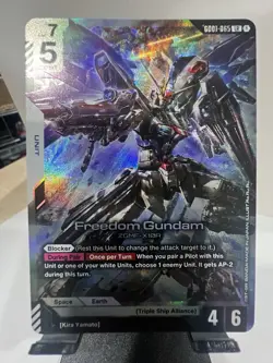 Gundam Card Game Newtype Rising GD01 Freedom Gundam GD01-065 LR NM - Image 1