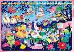 DIGIMON TCG Playmat - Floral Fun (Just mat, no cards/promos) - Image 2