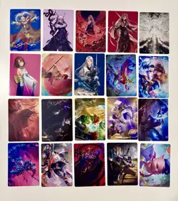 Magic The Gathering Final Fantasy 20 Art Card Lot. Kefka Gold Signature. NM - Image 1