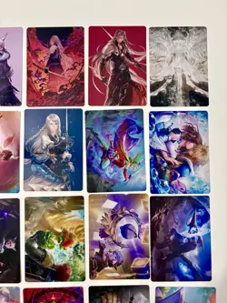 Magic The Gathering Final Fantasy 20 Art Card Lot. Kefka Gold Signature. NM - Image 4