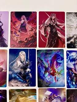 Magic The Gathering Final Fantasy 20 Art Card Lot. Kefka Gold Signature. NM - Image 5