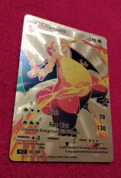 Charizard Gold Foil Fan Art Display Card Mint/Nm Condition - Image 2