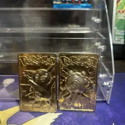 #25 PIKACHU Gold Plated Pokemon Limited Edition Trading Card Burger King 1999 - Image 1