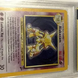 Alakazam Holo - Base Set 2 - Pokemon Card - Rare Holographic first generation - Image 4