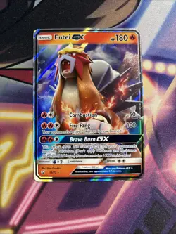 Entei GX - 10/73 - Pokemon Shining Legends Sun & Moon Ultra Rare Card MP - Image 1