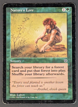 MTG Card - 1x Nature's Lore - Portal Second Age - HP Vintage Magic the Gathering - Image 1