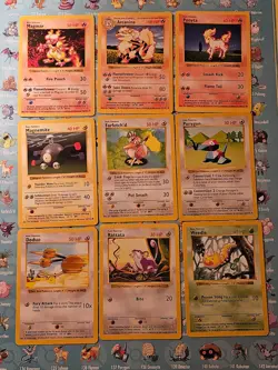 Pokemon base set shadowless common/uncommon card set - Image 1
