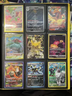 Pokemon TCG Binder Lot- Tag Team, Ultra Rare, Full Art, Pikachu XY124 - 18 Cards - Image 1