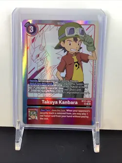 Takuya Kanbara Digimon CCG BT21-082 SR World Convergence Card English - Image 1