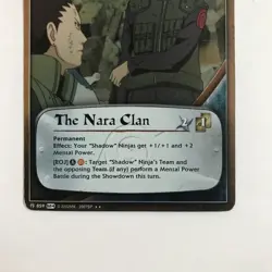 The Nara Clan 1st Edition Rare Foil Mission card M-859 Naruto ccg tcg - Image 3
