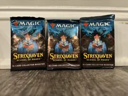 Magic The Gathering Strixhaven School of Mages 15-Card Collector Booster Pack - Image 1