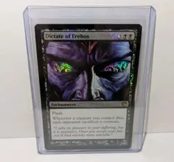 MTG Dictate of Erebos Foil Journey into Nyx LP/NM Condition Magic The Gathering - Image 1