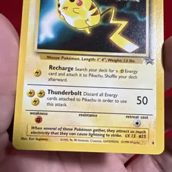 Pikachu Pokemon The First Movie Kids WB Promo Card 4 WoTC Black Star Promo NM - Image 3