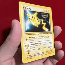Pikachu Pokemon The First Movie Kids WB Promo Card 4 WoTC Black Star Promo NM - Image 4