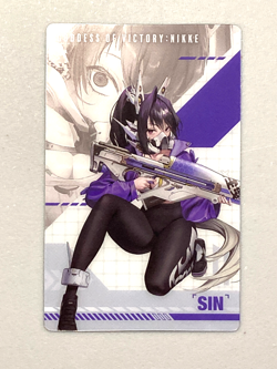 Sin - Goddess of Victory: Nikke White Plastic Card - Image 1