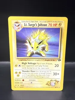 Pokemon Card - Lt. Surge's Jolteon Gym Challenge 28/132 Rare - Image 2