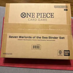 One Piece Card Game Seven Warlords of the Sea Binder Set English Bandai Sealed - Image 1