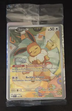 Eevee SVP 173 Scarlet & Violet Promo Card Holo Sealed with Dividers - Image 1