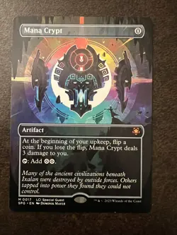 MTG Mana Crypt - Borderless, NM-Mint, English Special Guests - Image 1