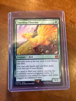 MTG Traveling Chocobo Final Fantasy NM Magic the Gathering - Image 1