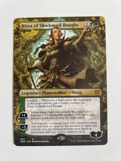 MTG Nissa of Shadowed Boughs (borderless), 283, Zendikar Rising, Mythic (NM) - Image 1