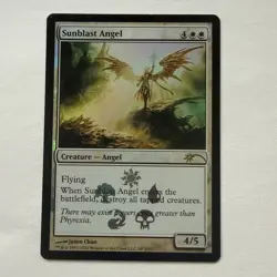 MTG Sunblast Angel Foil MEDIA PROMO LP Magic: the Gathering - Image 1