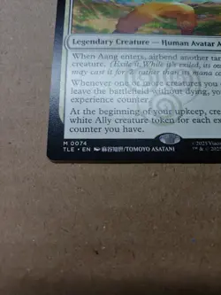 Aang, Airbending Master Avatar TLE #74 Non-Foil Standard Art NM - Image 3