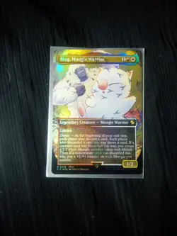 Mog, Moogle Warrior (Borderless) (Chocobo Track Foil) Commander: Final... - Image 1