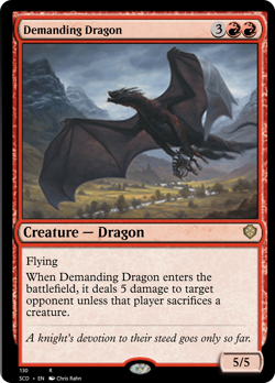 Demanding Dragon [Starter Commander Decks] Magic MTG - Image 1