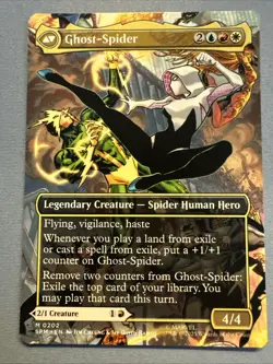 Gwen Stacy (Set#: 0202) (Borderless) Marvel's Spider-Man Regular Mythic NM - MTG - Image 2