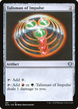 Talisman of Impulse [Starter Commander Decks] Magic MTG - Image 1