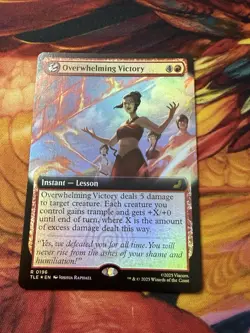Overwhelming Victory Mtg Extended Art Foil Avatar: The Last Airbender - Image 2