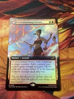 Overwhelming Victory Mtg Extended Art Foil Avatar: The Last Airbender - Image 3