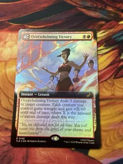 Overwhelming Victory Mtg Extended Art Foil Avatar: The Last Airbender - Image 4