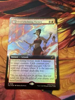 Overwhelming Victory Mtg Extended Art Foil Avatar: The Last Airbender - Image 5