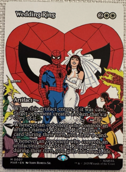 Wedding Ring (Borderless) M0007 Marvel Universe Eternal Spider-Man MTG NM - Image 1