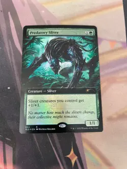 MTG - PREDATORY SLIVER - EXTENDED ART FOIL - SECRET LAIR - NM - Image 1