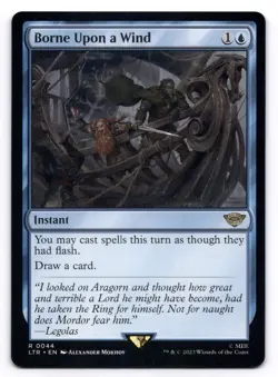 Borne Upon a Wind NM The Lord of the Rings 0044 MTG Regular - Image 1